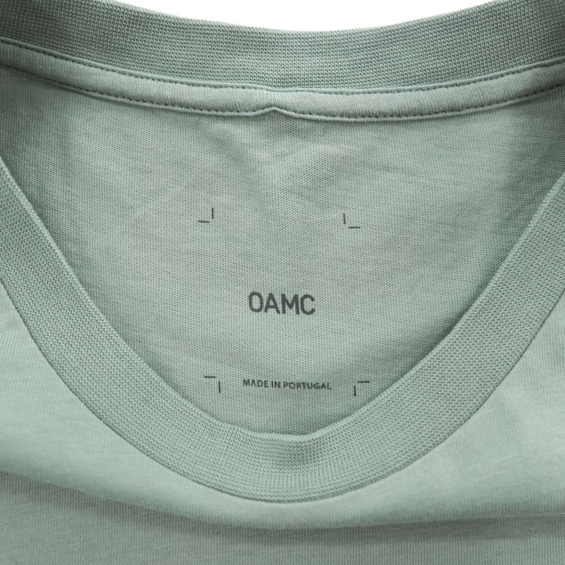 OAMC バックプリント ポケット Tシャツ M グリーン OAMS708867 OS247908A ポルトガル製