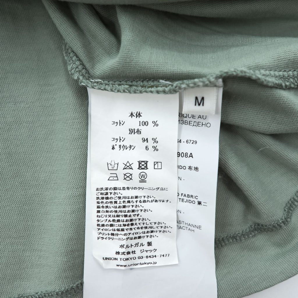 OAMC バックプリント ポケット Tシャツ M グリーン OAMS708867 OS247908A ポルトガル製