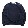 is-ness 日本製 クルーネック スウェット CREW NECK SWEAT-SHIRT トレーナー M ダークネイビー ジップポケット1007SSCS01