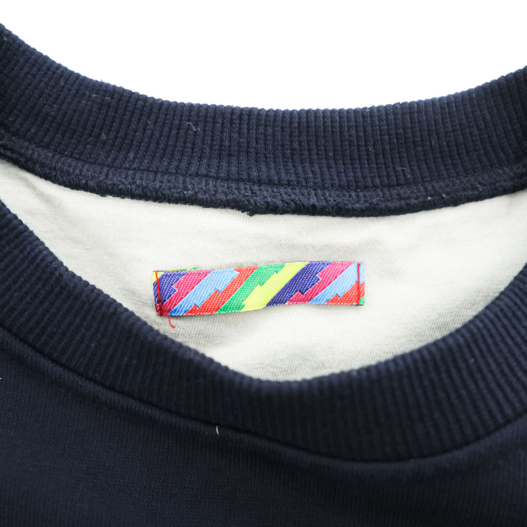 is-ness 日本製 クルーネック スウェット CREW NECK SWEAT-SHIRT トレーナー M ダークネイビー ジップポケット1007SSCS01