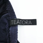 TEATORA パッカブル シアサッカー イージーパンツ Wallet Pants T スラックス 46 ネイビー タック プリーツ tt-004-T 日本製