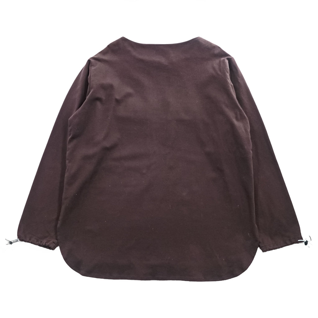 tence 長袖 スモック カットソー ロングスリーブ Tシャツ S ドローコード 胸ポケット TN-PO-01 日本製