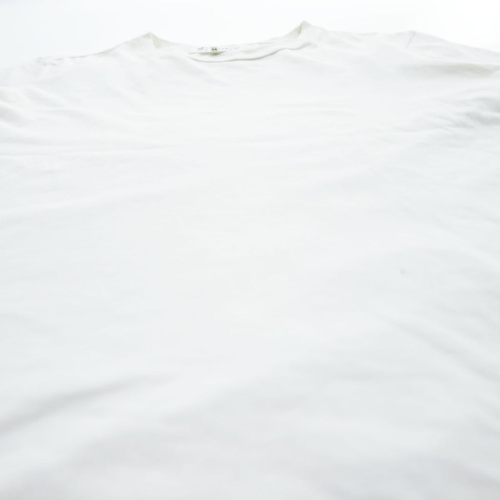 Maison Martin Margiela 10 クルーネック プレーン Tシャツ 44 ホワイト SLIM 15S/S カットオフ S30GC0487 トルコ製