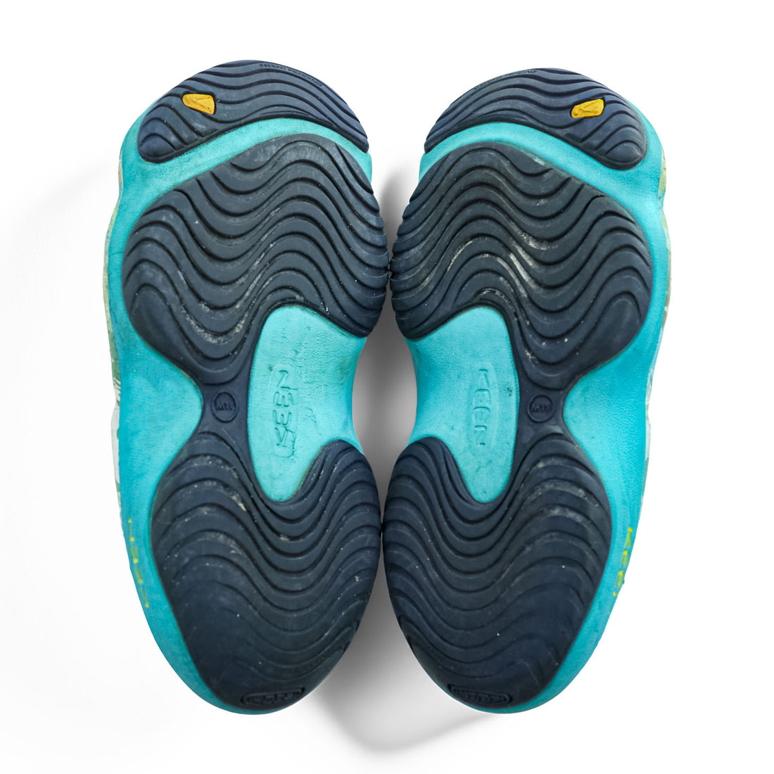 KEEN ヨギ YOGUI ARTS クロッグ サンダル 29cm グリーン ブルー × ELNEST CREATIVE ACTIVITY カモフラ 総柄 BOOKTREE CAMO