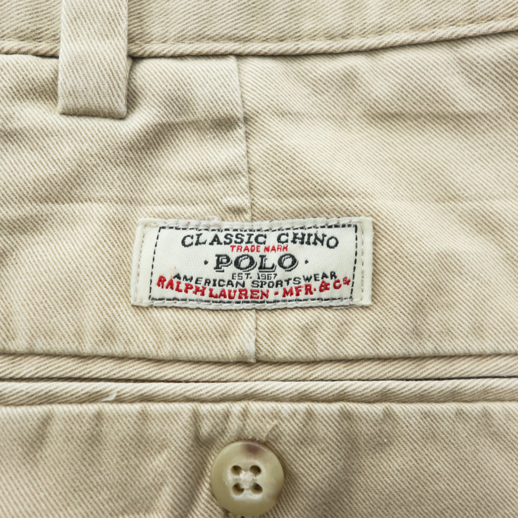 Polo Ralph Lauren 90年代 ヴィンテージ ショートパンツ ハーフパンツ XL ベージュ PROSPECT SHORT ポロチノ