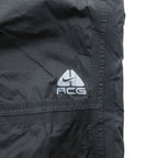 NIKE ACG 00年代 ヴィンテージ トラックパンツ ジャージ M ブラック リップストップ 防水 STORM FIT サイドジップ スリット スナップボタン