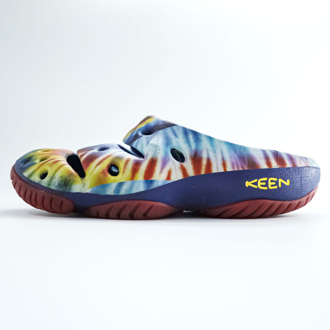 KEEN ヨギ YOGUI ARTS クロッグ サンダル 28cm イエロー ブルー タイダイ DEAD DYE