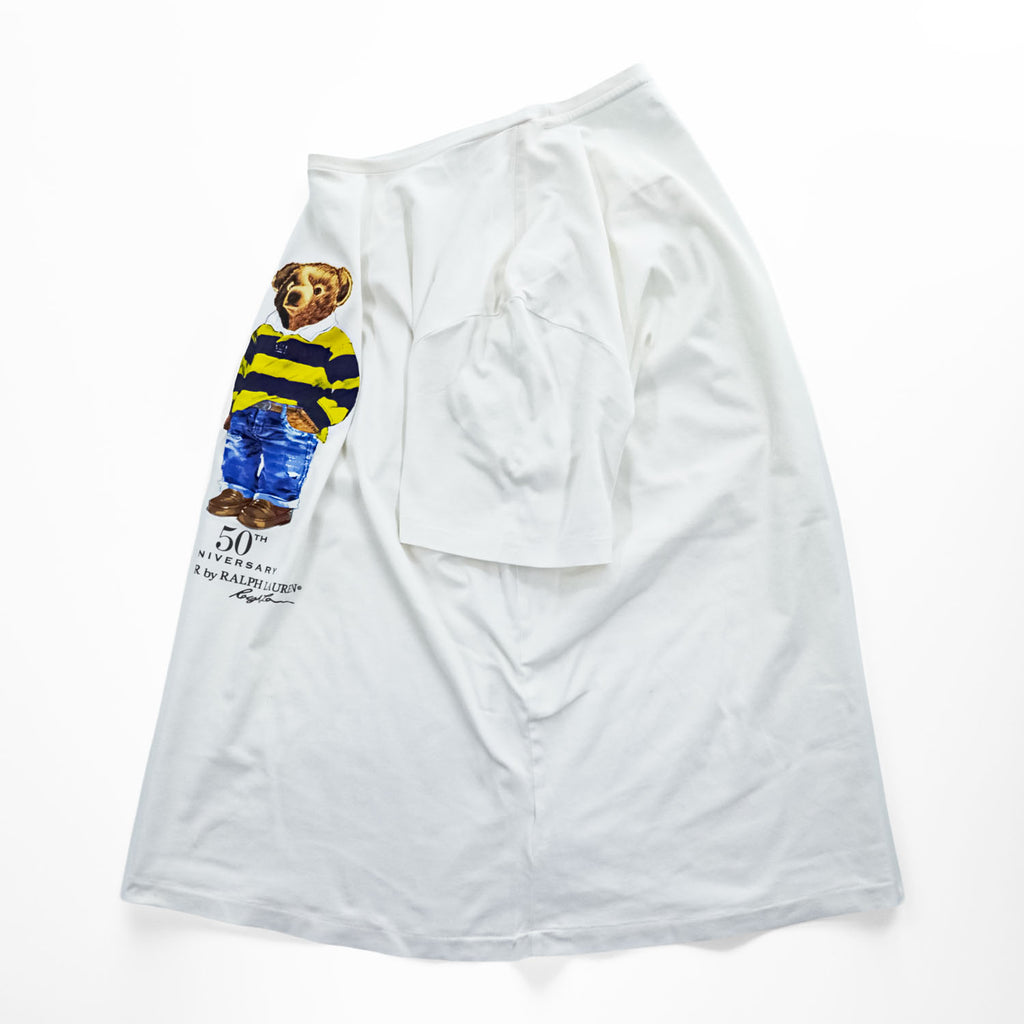 Polo Ralph Lauren ポロベア 50th ANNIVERSARY プリント Tシャツ L ホワイト コットン