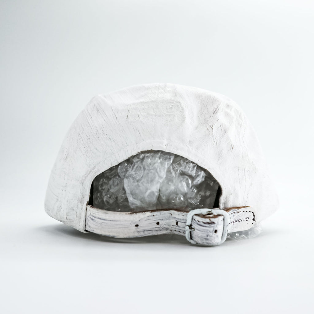 Supreme × MM6 Maison Margiela ペイント加工 キャンプキャップ Painted Camp Cap ホワイト ボックスロゴ カレンダータグ USA製