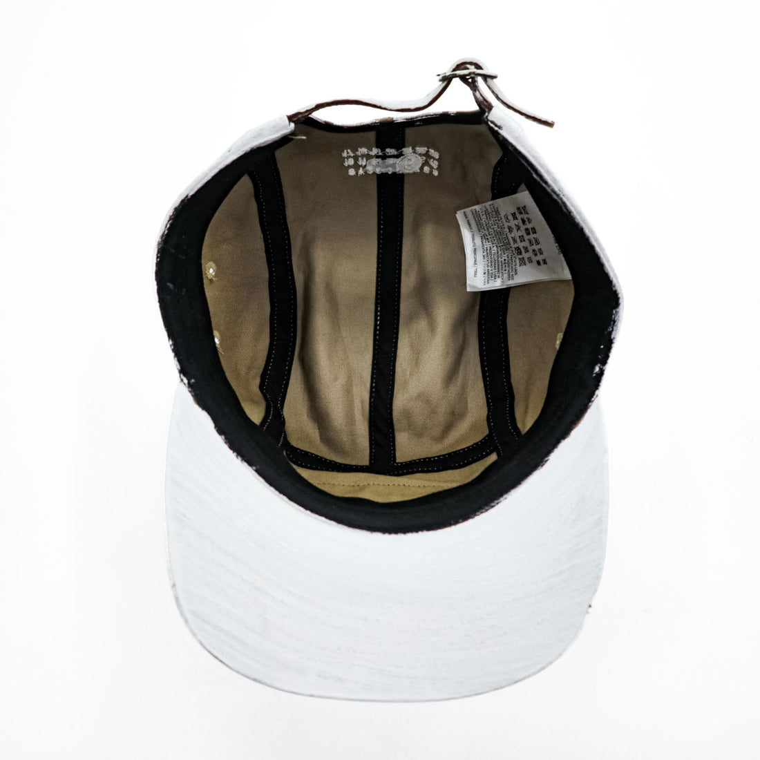 Supreme × MM6 Maison Margiela ペイント加工 キャンプキャップ Painted Camp Cap ホワイト ボックスロゴ カレンダータグ USA製
