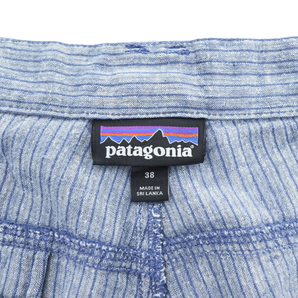 Patagonia ショートパンツ ハーフパンツ XL ブルー ストライプ BACK STEP SHORTS 57735