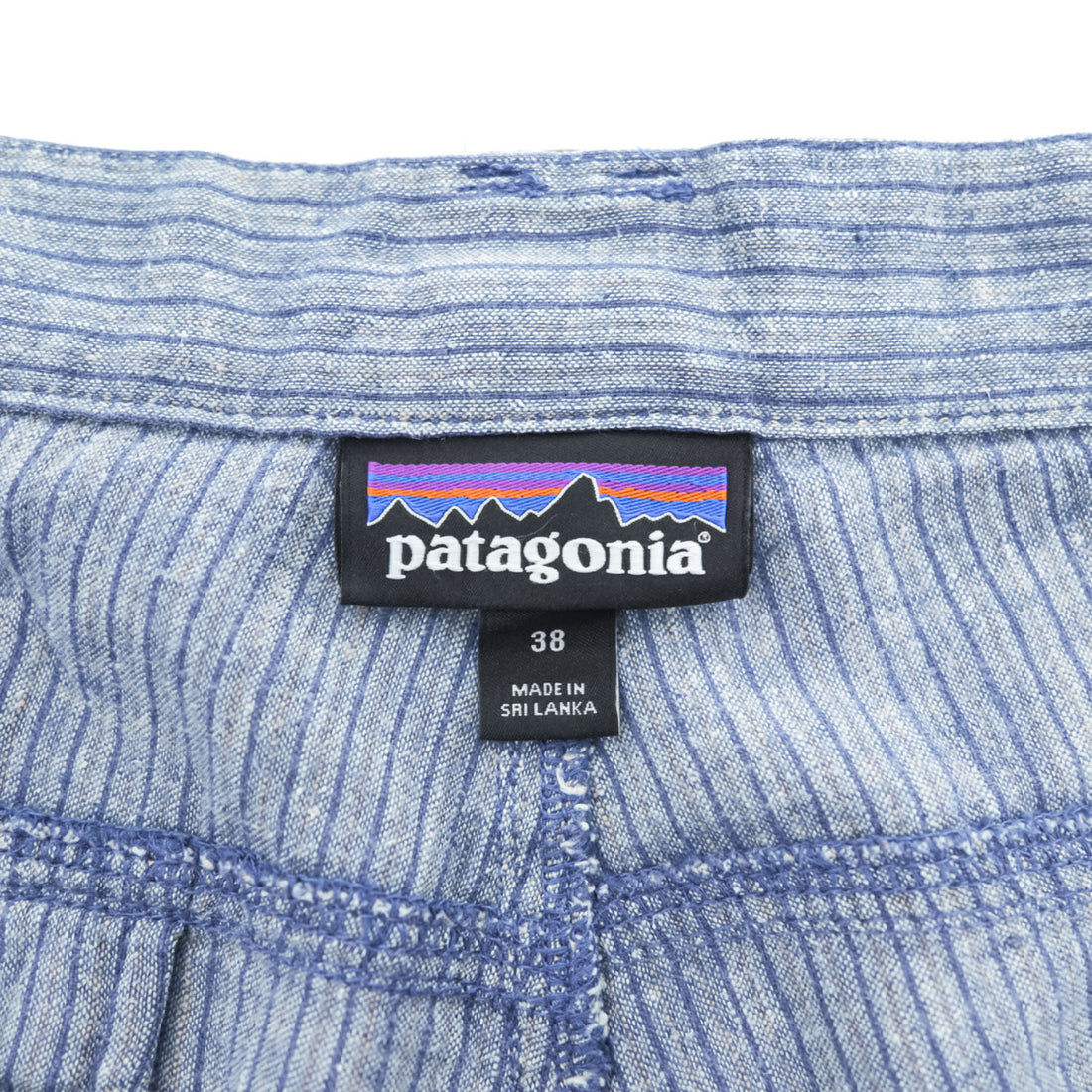 Patagonia ショートパンツ ハーフパンツ XL ブルー ストライプ BACK STEP SHORTS 57735