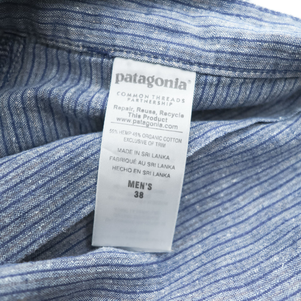 Patagonia ショートパンツ ハーフパンツ XL ブルー ストライプ BACK STEP SHORTS 57735