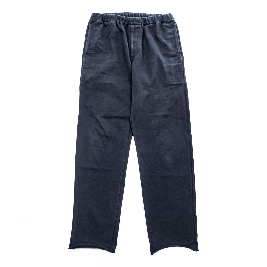AURALEE 日本製 イージーパンツ カットオフ スウェットパンツ M ブラック STAND UP EASY PANTS A6SP05SU