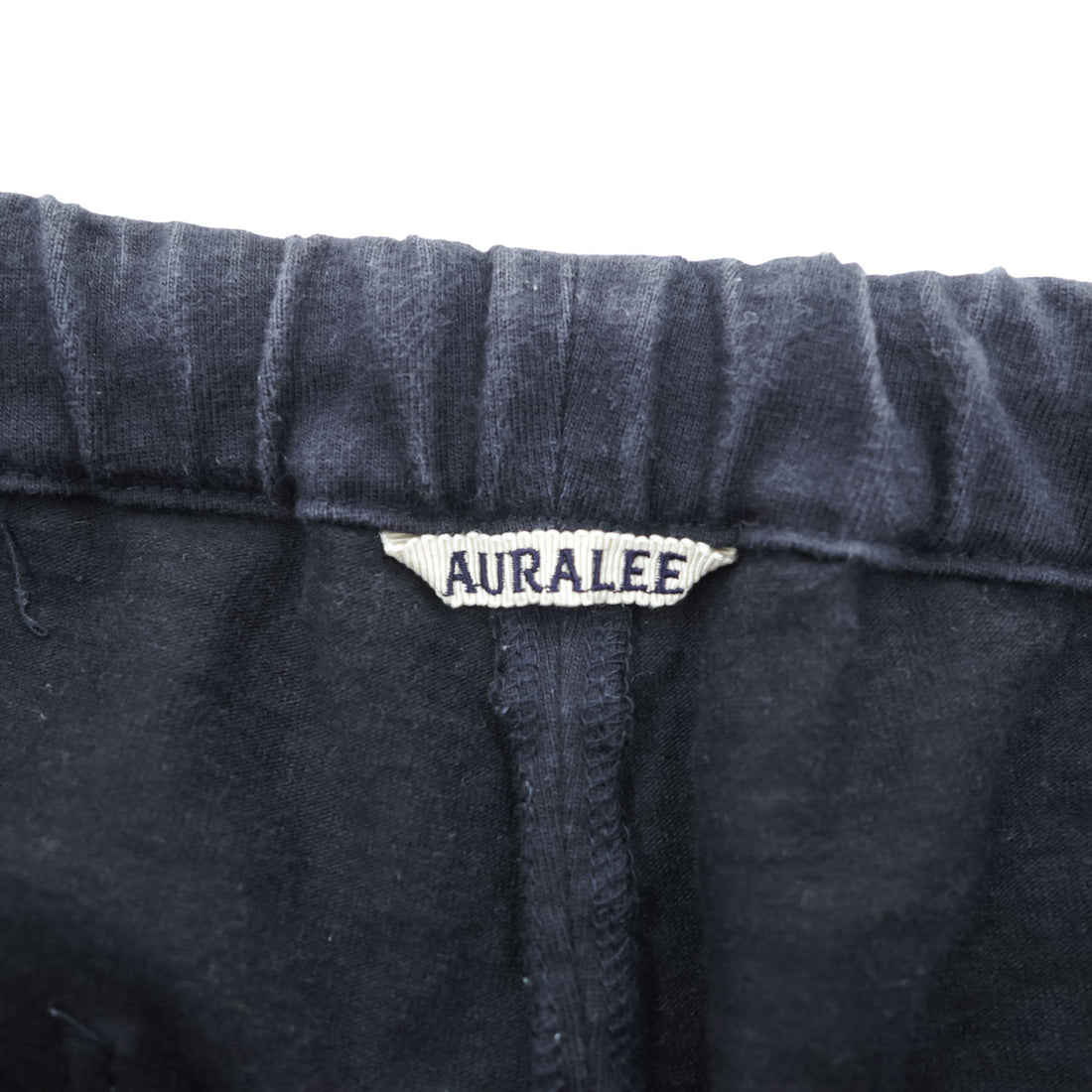 AURALEE 日本製 イージーパンツ カットオフ スウェットパンツ M ブラック STAND UP EASY PANTS A6SP05SU