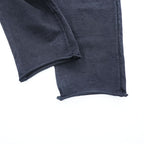 AURALEE 日本製 イージーパンツ カットオフ スウェットパンツ M ブラック STAND UP EASY PANTS A6SP05SU