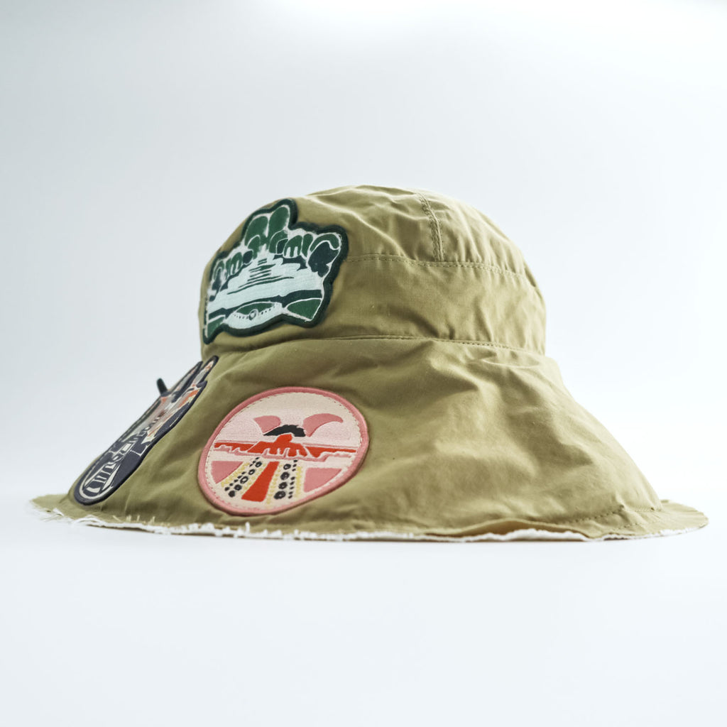 toogood ハット ベージュ THE FLORIST HAT ザフローリストハット スーベニアバッジ ピンバッジ