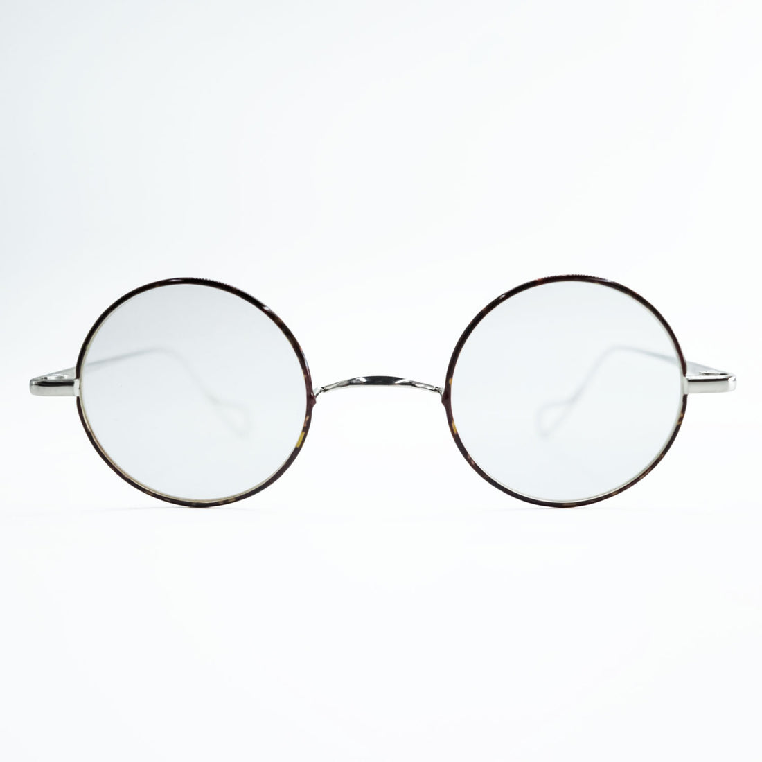 Buddy Optical 丸眼鏡 ラウンド サングラス メガネ a/n シルバー ブラウン ピュアチタン メタルフレーム