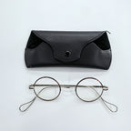 Buddy Optical 丸眼鏡 ラウンド サングラス メガネ a/n シルバー ブラウン ピュアチタン メタルフレーム