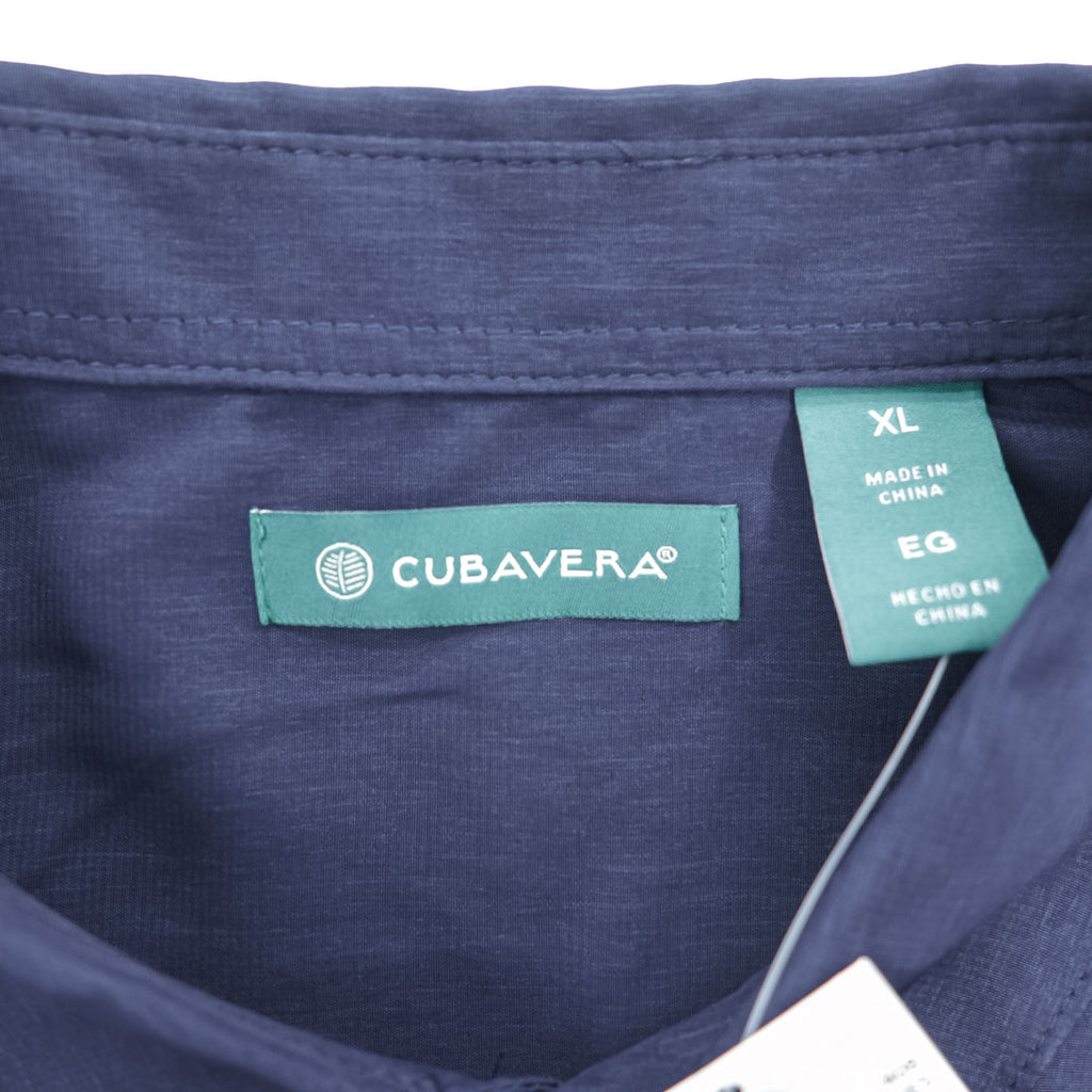 CUBAVERA キューバシャツ 半袖シャツ XL ネイビー ボックスシルエット グアヤベラ 未使用品