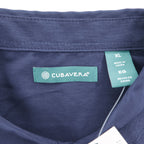 CUBAVERA キューバシャツ 半袖シャツ XL ネイビー ボックスシルエット グアヤベラ 未使用品