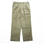 Ralph Lauren 90年代 カナダ製 ヴィンテージ 2タック ワイド スラックス パンツ L ベージュ プリーツ ダブルカフス SUPER 100's