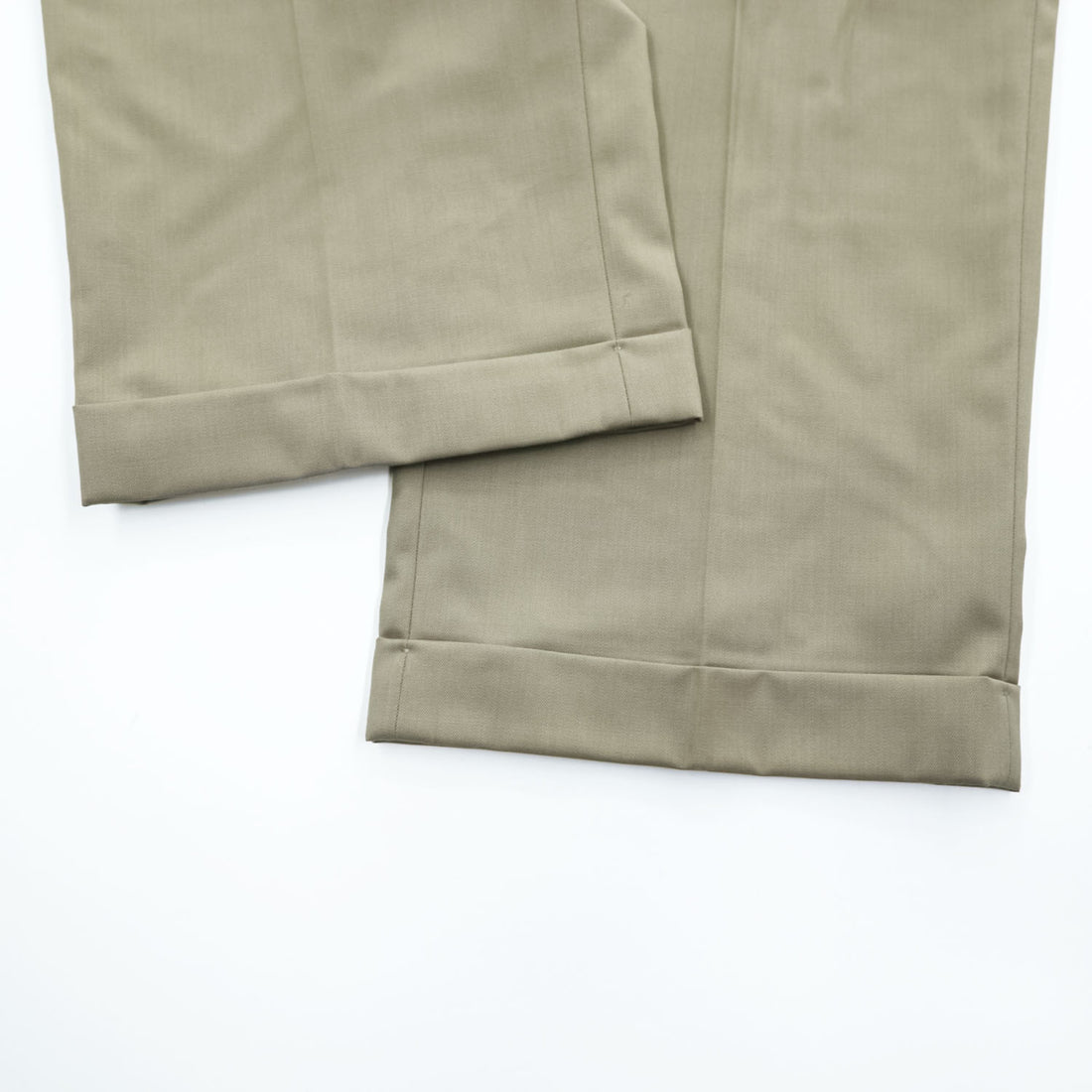 Ralph Lauren 90年代 カナダ製 ヴィンテージ 2タック ワイド スラックス パンツ L ベージュ プリーツ ダブルカフス SUPER 100's