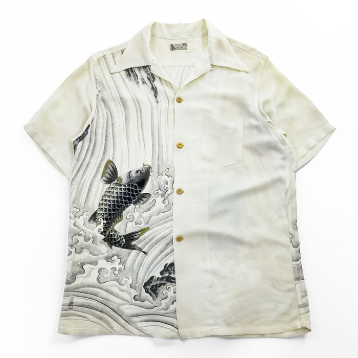 DENIME 日本製 オリゾンティ期 90年代 ヴィンテージ アロハシャツ 和柄 半袖シャツ ALORA HAWAIIAN DREAM