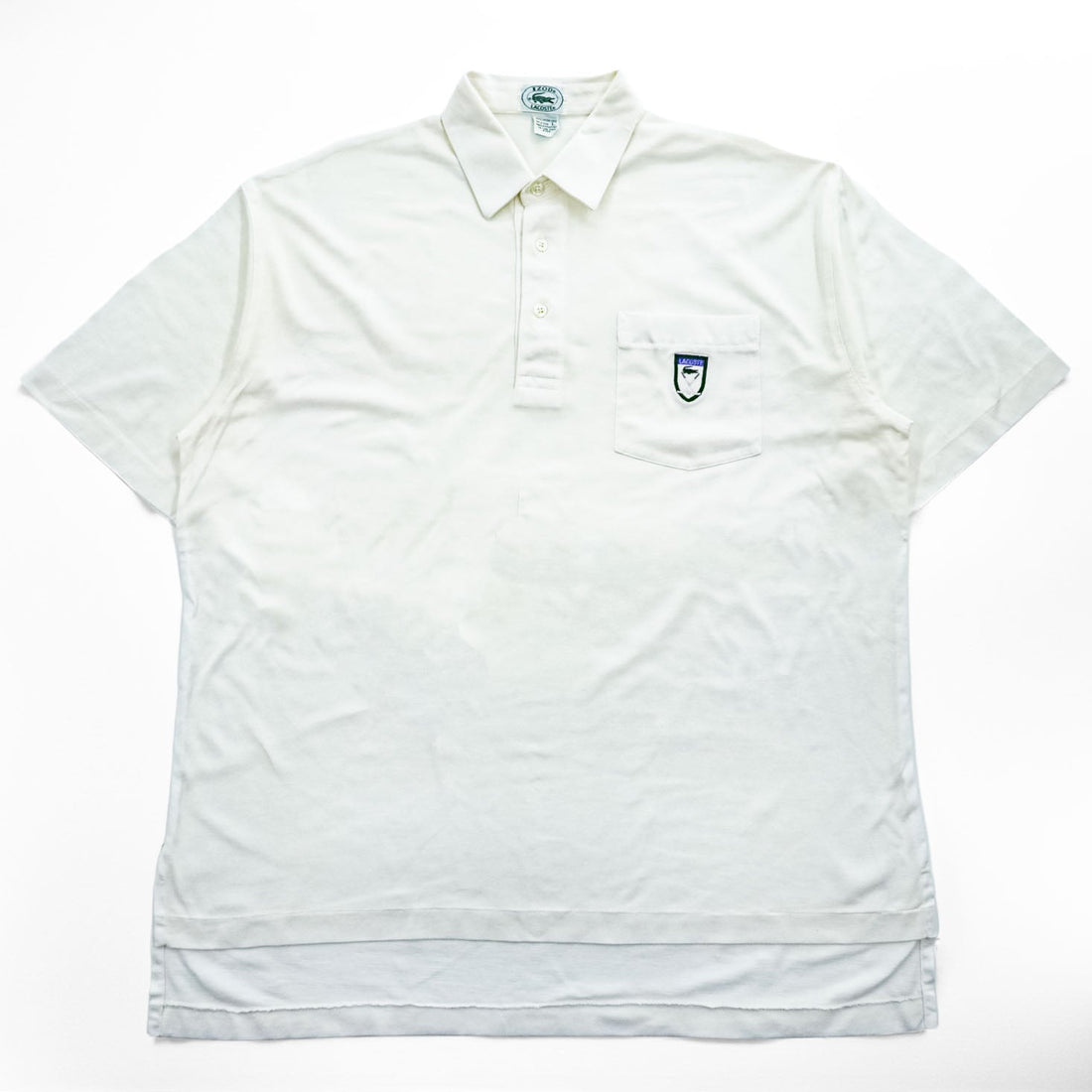 IZOD LACOSTE 90年代 ヴィンテージ ポロシャツ L ホワイト ワンポイントロゴ