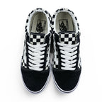 VANS オールドスクール OLD SKOOL DX ローカット スニーカー 27cm ホワイト ブラック キャンバス V36CL+ チェッカーフラッグ ULTRACUSH