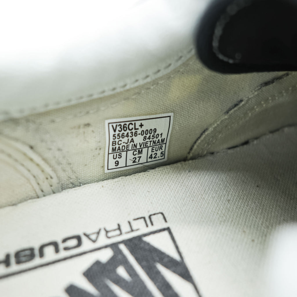 VANS オールドスクール OLD SKOOL DX ローカット スニーカー 27cm ホワイト ブラック キャンバス V36CL+ チェッカーフラッグ ULTRACUSH
