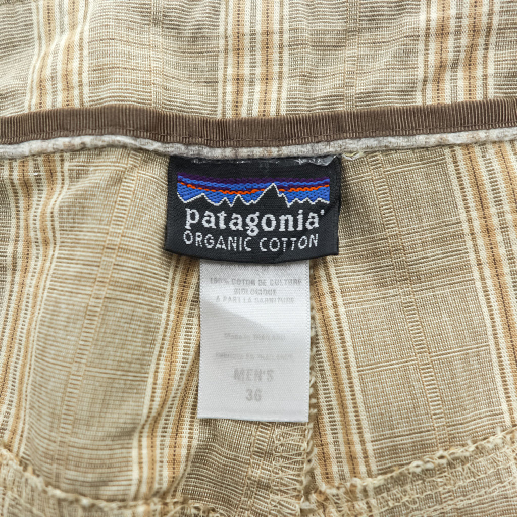 Patagonia カーゴショーツ ALL WEAR CARGO SHORTS ショートパンツ ハーフパンツ L ベージュ チェック
