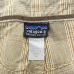 Patagonia カーゴショーツ ALL WEAR CARGO SHORTS ショートパンツ ハーフパンツ L ベージュ チェック