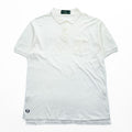 FRED PERRY 90年代 ヴィンテージ ポロシャツ L ホワイト ワンポイントロゴ イングランド製 英国製 鹿の子 M50/0022
