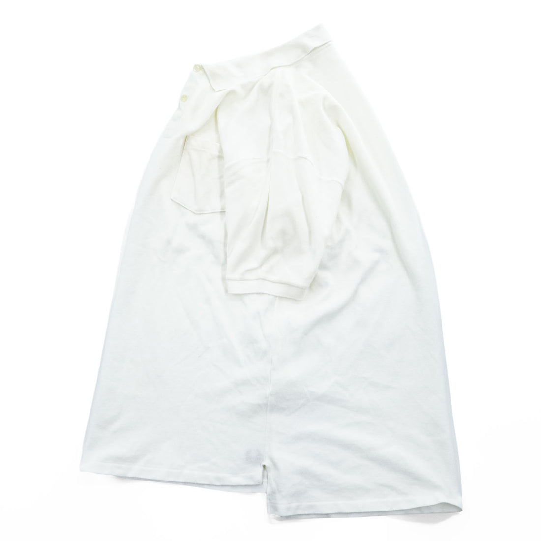FRED PERRY 90年代 ヴィンテージ ポロシャツ L ホワイト ワンポイントロゴ イングランド製 英国製 鹿の子 M50/0022