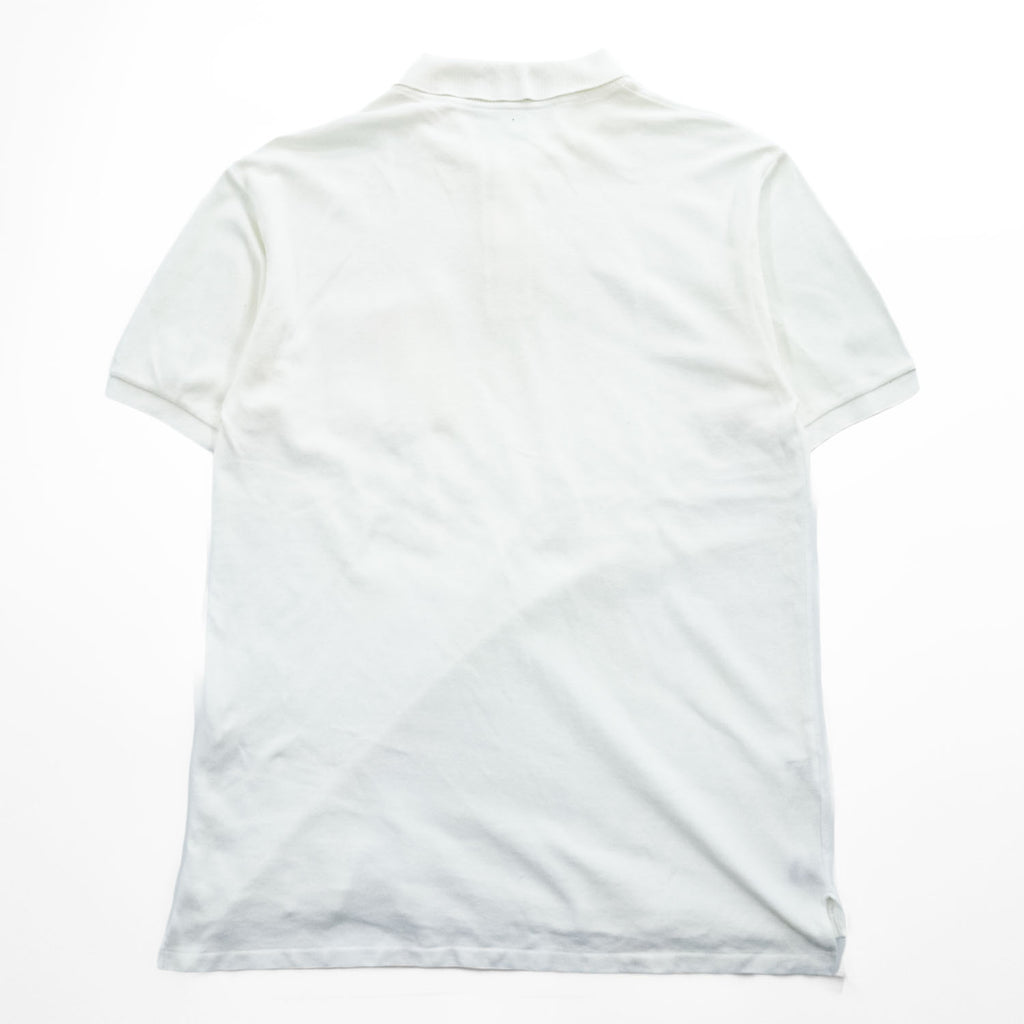 FRED PERRY 90年代 ヴィンテージ ポロシャツ L ホワイト ワンポイントロゴ イングランド製 英国製 鹿の子 M50/0022