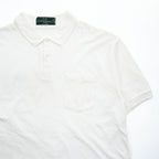 FRED PERRY 90年代 ヴィンテージ ポロシャツ L ホワイト ワンポイントロゴ イングランド製 英国製 鹿の子 M50/0022