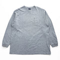 POST OVERALLS 日本製 長袖 ロングスリーブ Tシャツ ロンT XL グレー 胸ポケット