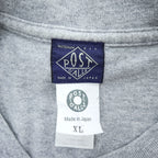 POST OVERALLS 日本製 長袖 ロングスリーブ Tシャツ ロンT XL グレー 胸ポケット