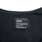 S'YTE Yohji Yamamoto 日本製 ロング丈 サイドスリット Tシャツ M ブラック UD-T01-077