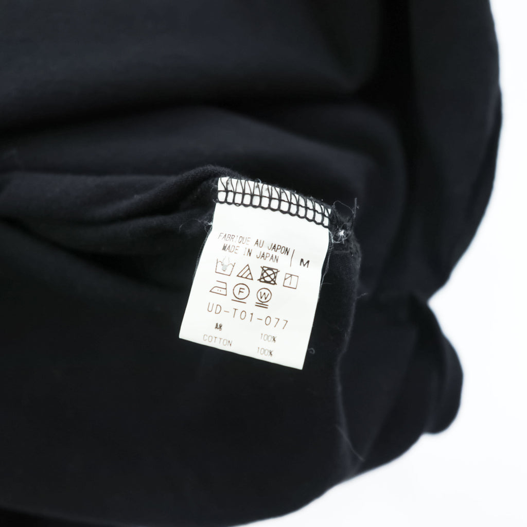 S'YTE Yohji Yamamoto 日本製 ロング丈 サイドスリット Tシャツ M ブラック UD-T01-077