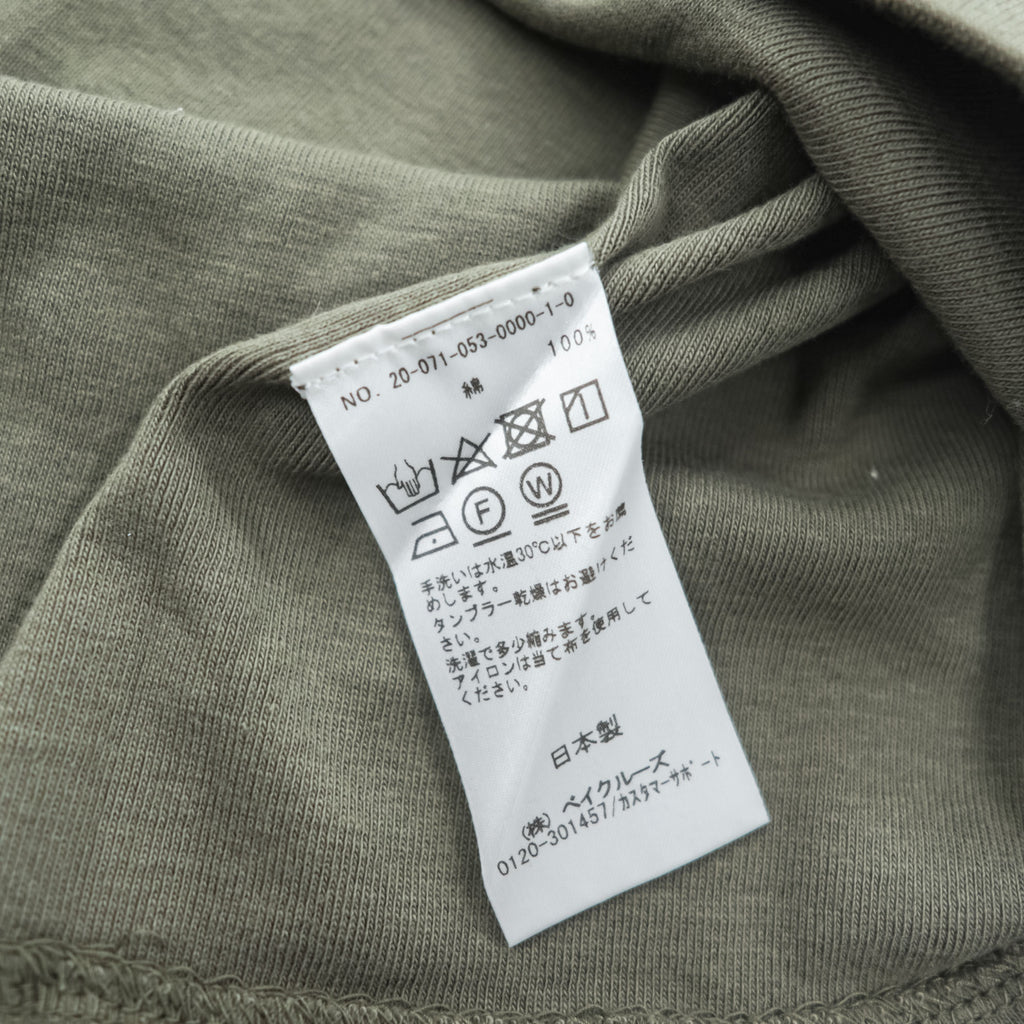 LE ( COMOLI / L'ECHOPPE ) 日本製 Tシャツ FREE シングルステッチ 20-071-053-0000-1-0