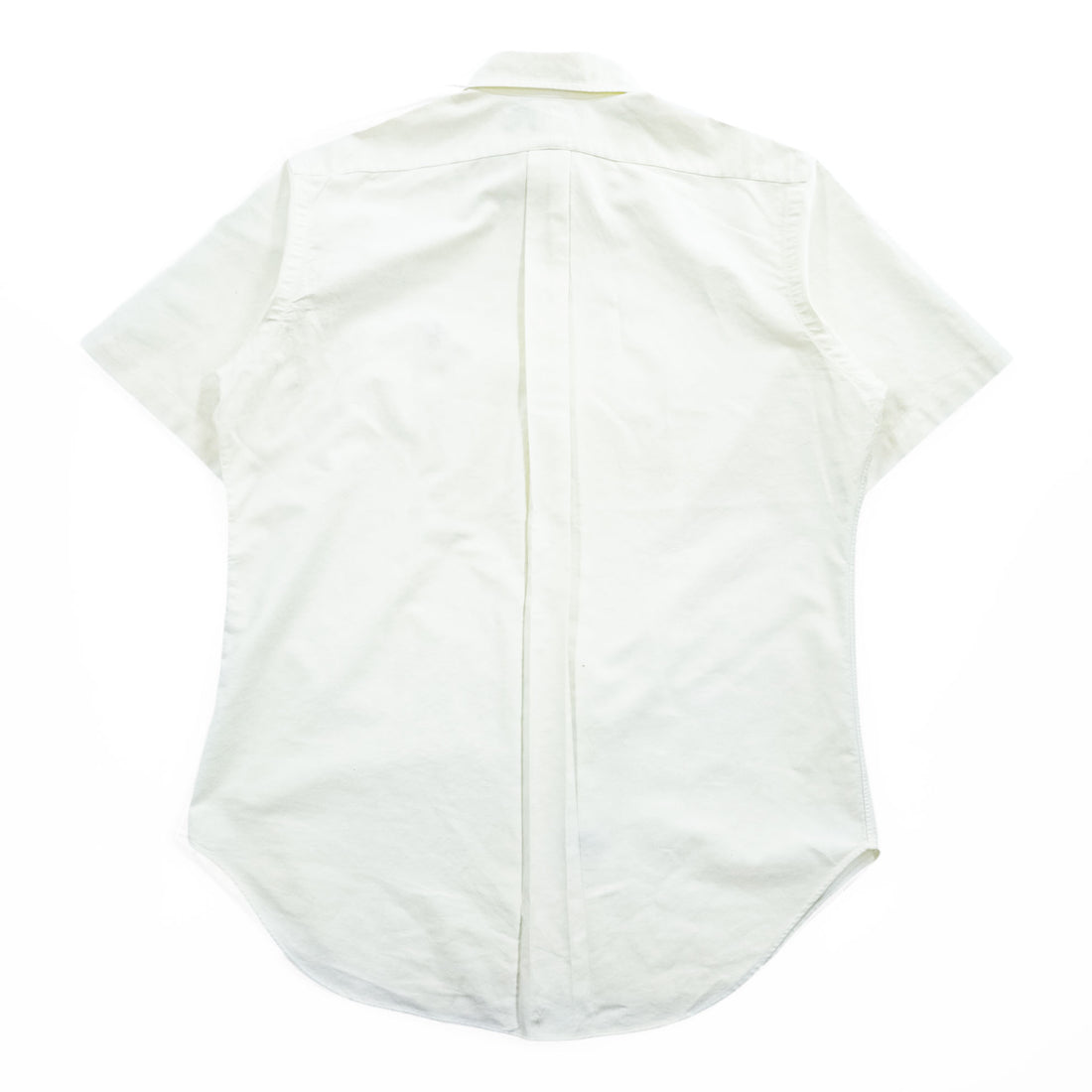 Ralph Lauren 90年代 ヴィンテージ 半袖 オックスフォードシャツ M CLASSIC FIT ホワイト スモールポニー ロゴ 刺繍 ボタンダウン 未使用品