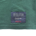 REGULATION Yohji Yamamoto MEN クルーネック Tシャツ L グリーン HQ-T50-044