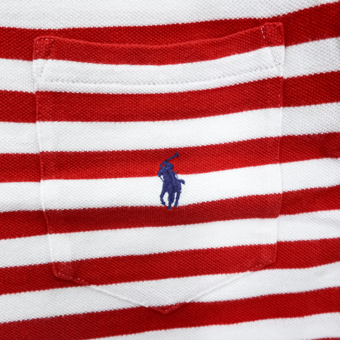 Polo Ralph Lauren 90年代 ヴィンテージ ボーダー ポロシャツ L ホワイト レッド 胸ポケット スモールポニー 鹿の子