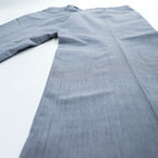 BURBERRY LONDON 日本製 コットンシルク サマー スラックス パンツ L ブルー A1Q20-592-23
