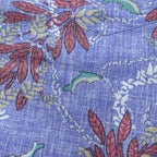 reyn spooner 90年代 ヴィンテージ アロハシャツ プルオーバー 半袖シャツ XXL ブルー レッド ビッグサイズ 総柄 Hawaiian Traditionals Commemorative Classics ハーフボタン