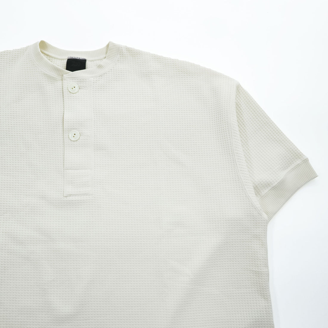 DAIWA PIER39 テック サーマル ヘンリーネック Tシャツ M ホワイト TECH THERMAL HENLEY S/S ワッフル BE-39024
