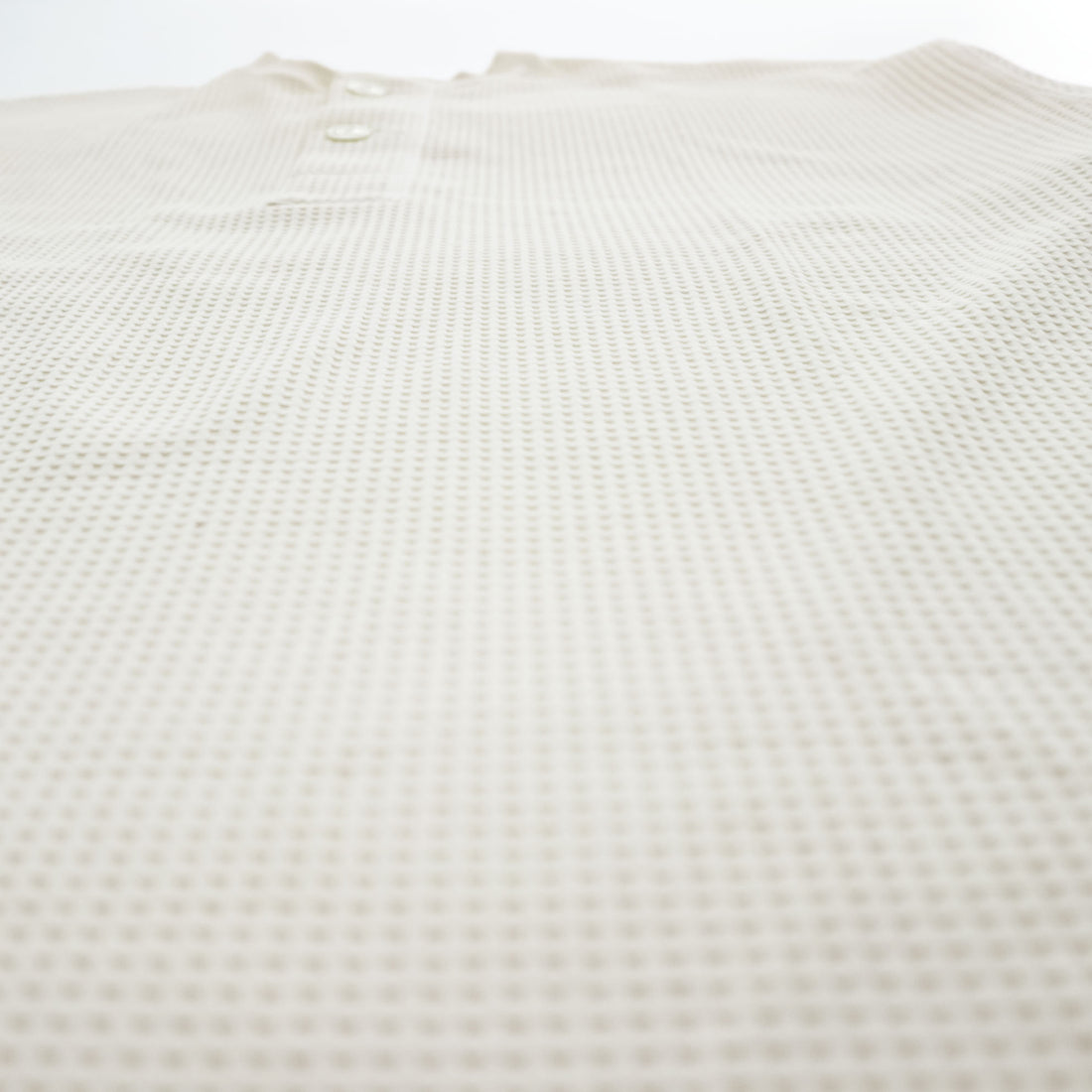 DAIWA PIER39 テック サーマル ヘンリーネック Tシャツ M ホワイト TECH THERMAL HENLEY S/S ワッフル BE-39024