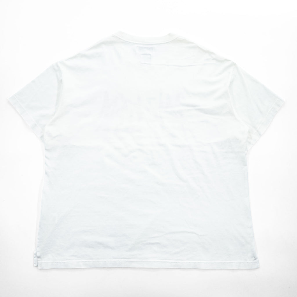 FACETASM 日本製 オーバーサイズ Tシャツ GRAPHIC BIG TEE XL ホワイト サイドスリット ワイド SR0-TEE-U05